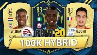 OVERPOWERED 100K HYBRID w/ POTM OSIMHEN SBC! FIFA 20 SQUAD BUILDER