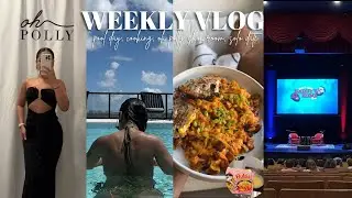 weekly vlog ♡ oh polly showroom, pool day, live show solo date + more | Jessica Carmona
