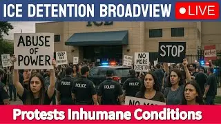 LIVE outside the ICE Detention Facility in Broadview, Illinois, just outside Chicago.