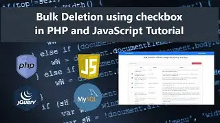 Bulk Deletion using Checkbox in PHP and JavaScript DEMO