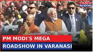 PM Narendra Modi And Yogi Adityanath Hold Mega Road Show In Varanasi, Ahead Of Lok Sabha Polls 2024