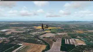 X-Plane 11.51 -- DHC-1 Chipmunk (Khamsin) -- Israel's Farm (WA56) &rarr; Anacortes (74S) -- True Earth WA