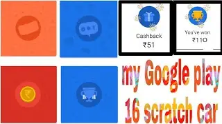 My Google play app 16 scratch card I won upto ₹ 10000