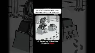 The Big Difference: Thinker vs. Doer. You Choose. #motivation #successmindset #selfimprovement