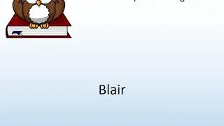 How to say Blair in English? - Pronunciation Owl