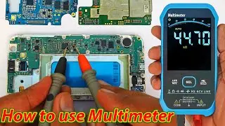 How to use Digital Multimeter in mobile phone repairing to trace fault Tutorial4