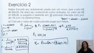 Resolução de exercícios  - Sistema de Amortização Price