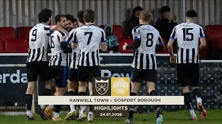 GEORDIE BOYS BEAT THE BORO  - Hanwell Town v Gosport Borough - Highlights