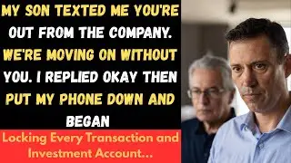 [ Full Story ] My Son Texted Me You're Out from the Company. We're Moving on Without You. I Replied?