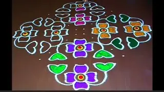 18*2*2 dot rangoli🌹traditional rangoli🌹festival rangoli🌹colourful flower rangoli🌹@jeevanarangoli505 