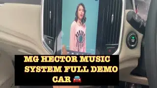 MG hector music system full demo#car