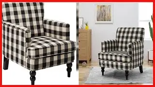 Christopher Knight Home Evete Tufted Fabric Club Chair, Black Checkerboard