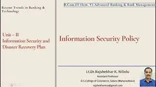 INFORMATION SECURITY POLICY
