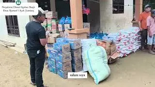 Menyampaikan bantuan donasi kemanusiaan ke Desa Alur Tani Satu dan Dua Tamiang Hulu 