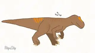 Allosaurus walk cycle (practice)