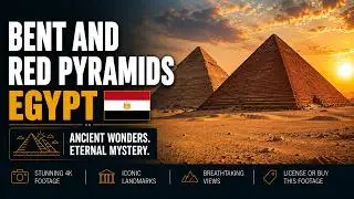 Dashur, Bent and Red Pyramids 🇪🇬 Egypt 【4K】 Travel Video