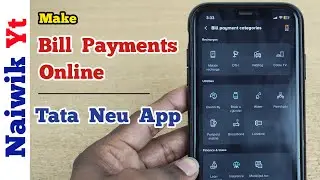 How to make Bill Payments online in Tata Neu app