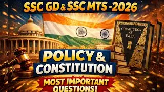 SSC GD & MTS 2026 Polity Questions | Indian Constitution Most Important MCQs