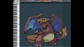 Musical pixelart CHARIZARD
