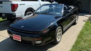 Restored wheels back on 1992 Celica convertible. #celica #celicagt #toyota #asc #90s