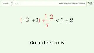 Solving Linear Inequalities: 12/y-2 is Smaller Than 3