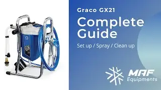 Graco GX21 - Complete guide - Set-up / Spray / Clean-up.