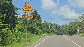 Driving from Port Antonio to Blue Lagoon.  #Portland #schip