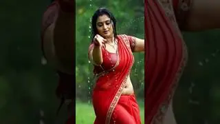 &ldquo;Romantic Rain Dance 💃🔥 Red Saree Fashion & Dance Performance&rdquo;|#shorts#shortvideo
