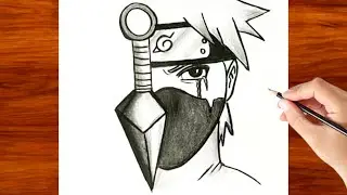 How to Draw Kakashi Hatake Anime | Step by Step Naruto Anime Drawing Tutorial