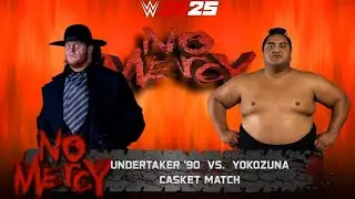 WWE 2k25 — Гробовщик '90 против Йокодзуны: матч с гробом на No Mercy