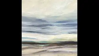 Solitary - Abstract Painting Seascape by Filomena Booth