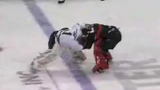 Pisellini vs. Crandall Goalie Fight