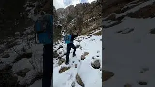 Hiking in snow , kohe-e-meherdar , Quetta