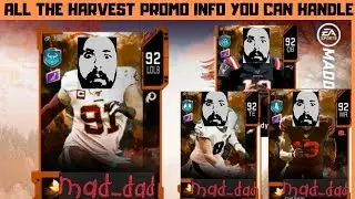 **MADDEN 20** ALL THE HARVEST PROMO INFO YOU CAN HANDLE