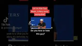 Rory speaking about LIV Golf #livgolftour #pgatour #rorymcilroy