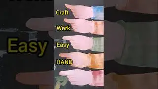 Paper Craft | Let's make a hands from paper | #craft #diy #art #shorts #shortsfeed