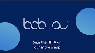 Sign a RFTA on Bob.ai mobile app