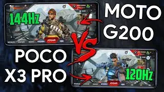 MOTO G200 VS POCO X3 PRO TESTE DE PERFORMANCE EM V&Aacute;RIOS JOGOS | Egg NS, Apex Legends, Free Fire...