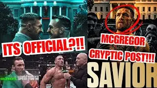 CONOR MCGREGOR CRYPTIC POST!!! UFC WHITE HOUSE CARD RETURN VS CHANDLER!!! 