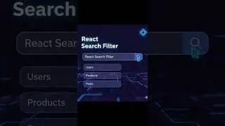 React Search Filter in 1 minute | Smart Search List Tutorial 🔍⚡ #codewithaswin #reactjs #css3