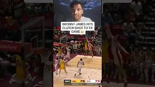 BRONNY JAMES HITS CLUTCH SHOT TO TIE GAME 😳 #bronnyjames #clutchshot #nba #basketball #lebronjames