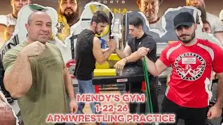 Benji MaC @ Mendy's Gym Armwrestling Practice [Ft. WSA Gregg Sharp]