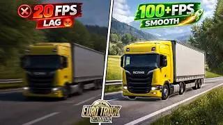 ETS2 Low-End PC Best Settings for FPS Boost | No Lag & Stutter Fix (2026)