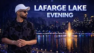Lafarge Lake Evening Walk 🌃 | Beautiful Night Lights in Canada