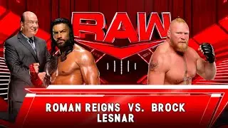 Roman Reigns VS Brock Lesnar - Monday Night Raw - WWE 2K23 #86