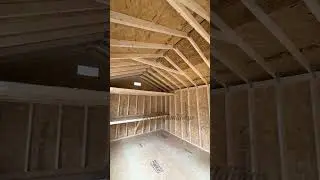 12x24 size storage building w/ Roll up door @lowderbuildingsllc #storagebuilding #shed #workshop
