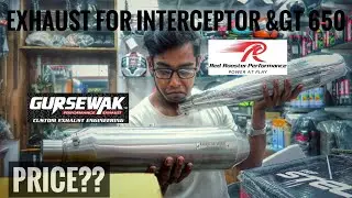 Exhausts for Royal Enfield Interceptor & GT 650 || Gursewak & RRP || 1st time in Kolkata
