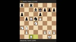 Kamil Mazanek Vs Peter K Wells World Senior Team Chess Championship Open 50+ Round 1