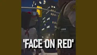 FACE ON RED