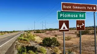 Quartzsite to Bouse Arizona. Plomosa Road